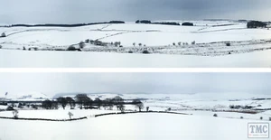 ID402 ID Backscenes OO Gauge Snow Scenes 3 Metres Long in 2 sections - Picture 1 of 1