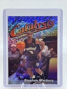 1997-98 Topps Finest #121 Stephon Marbury Refractor T'Wolves 2nd Year /1090 NM+