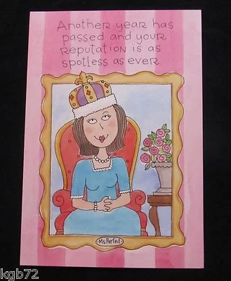 Leanin Tree Birthday Humor Women Greeting Card Multi Color R219 - Image 1 of 2