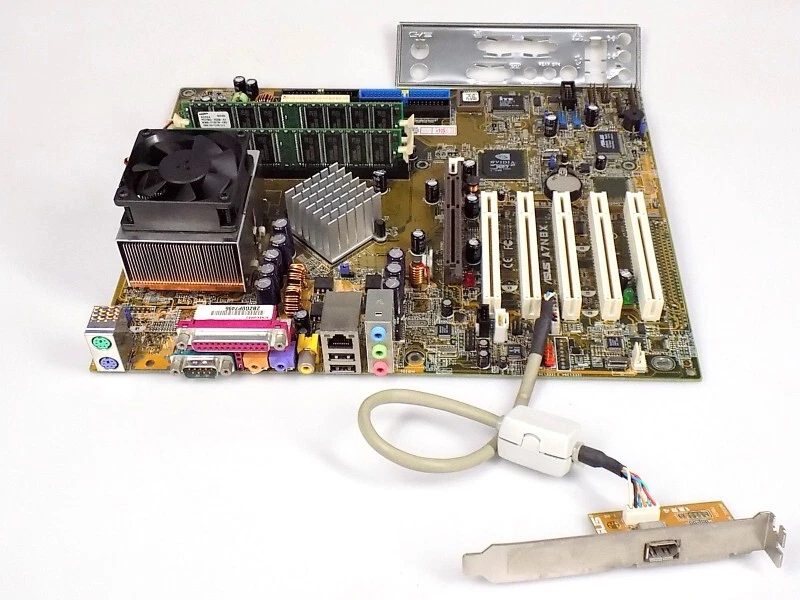 Mainboard CPU RAM Retro Bundle: Asus A7N8X / AMD Athlon XP 2400+ / 256MB DDR - Bild 1 von 1