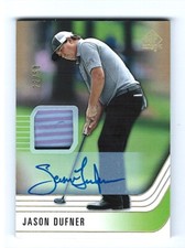 JASON DUFNER 2021 SP AUTHENTIC LIMITED AUTOGRAPH SHIRT ON CARD 22/50
