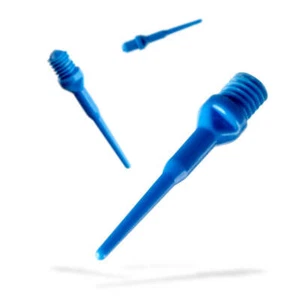 Viper Tufflex Tips II 2BA 100Ct Soft Dart Tips - Blue - Picture 1 of 3