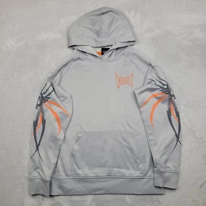 Tapout Hoodie Boys Large Grey Sweater Sweatshirt Pullover Training Kids Youth - Picture 1 of 7