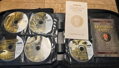 BALDUR'S GATE (1998 PC) Reference Card & Game Manual & 5 Discs Included - Image 1 of 4