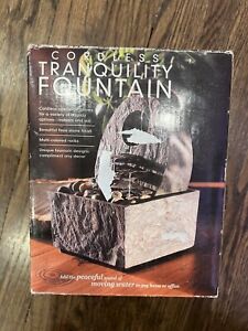 Cordless Tranquility Fountain Table Top Moving Water Battery Powered
