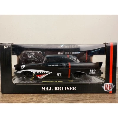 M2 Machines 1957 Chevrolet 150 Sedan R128 MAJ. BRUISER Shark Mouth - Image 1 of 4