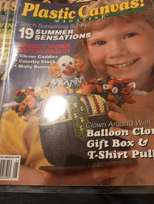 Quick and Easy Plastic Canvas (Magazine) No 20 May/June 1992 SUMMER SENSATIONS - Image 1 of 3