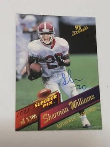 Sherman Williams Dallas Cowboys 1995 Superior Pix Certified Autograph Card #59 - Picture 1 of 2