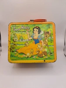 Snow White and 7 Dwarfs Vintage Metal Lunch Box, no Thermos. Aladdin Ind. 1975 - Picture 1 of 13