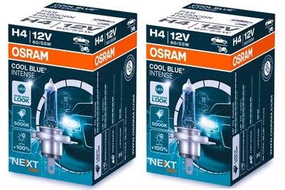 2x H4 OSRAM Cool Blue INTENSE NextGeneration 5000K 12V Version 2024 HALOGEN LAMP - Bild 1 von 2