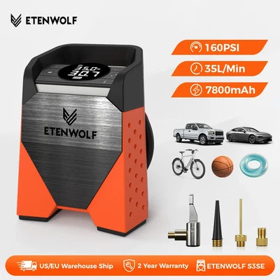 MARKENLOS ETENWOLF S3se Reifenfüller, tragbarer Luftkompressor