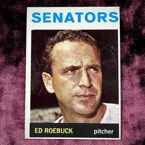 Ed Roebuck 1964 Topps #187 Vintage Washington Senators Legend Baseballkarte gut - Bild 1 von 2