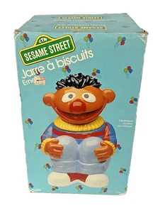 1986 Ernie Keksdose Vintage Muppets Sesamstraße Jim Henson Neu in Box - Bild 1 von 4