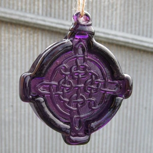 Kitras Kunstglas Sonnenfänger, maritimer keltischer Knoten - lila, Amethyst - Bild 1 von 2