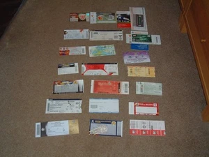 Collection of 21 Personal England Away Tickets - All Mint - Picture 1 of 4
