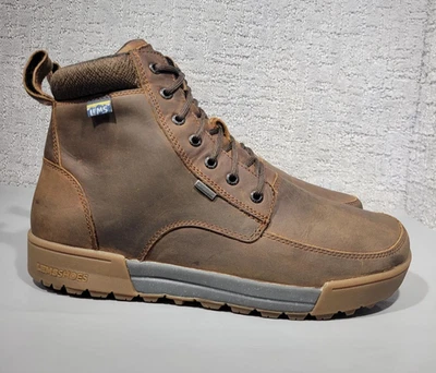 Lems Boulder Summit Size Men's 7 Women's 8.5 US Brown Leather Waterproof Boots - Image 1 of 4