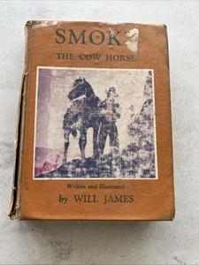 Smoky The Cow Horse by Will James / 1929 Hardcover / Heavy Wear See Pictures - Foto 1 di 14