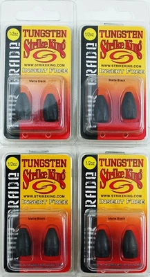 (LOTE DE 4) PESAS DE TUNGSTENO STRIKE KING GRADO TOUR 1/2 OZ TGTW12-10M M6202 Foto 1 de 2