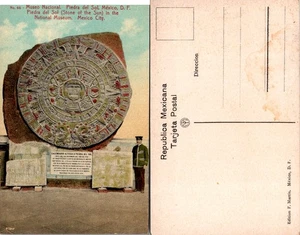 AK Mexiko Stadt Nationalmuseum Stein der Sonne Mexiko Postkarte - Bild 1 von 1