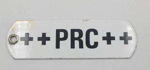 Vintage ++PRC++ Rustikales Porzellan Metall Zapfsäulenanhänger - Bild 1 von 3