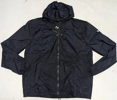 Under Armour Storm Trail Run 1383243 016 Hombre Chaqueta Negra Talla L Totalmente Nueva $140 Foto 1 de 4
