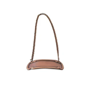 Placa de identificación grabada de 3 líneas para urna de cremación funeraria para cenizas - Acabado de latón - Imagen 1 de 4