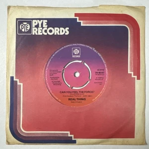 REAL THING - CAN YOU FEEL THE FORCE 7" Vinyl Single N.Mint - Picture 1 of 2