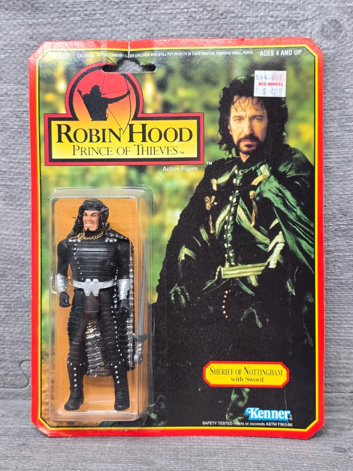 Kenner Robin Hood Prince Thieves Sheriff of Nottingham 1991 de colección sellado Foto 1 de 4