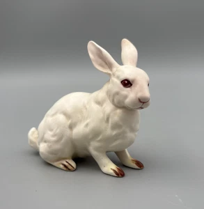 Vintage Lefton weißer Hase Kaninchen H880 rote Augen Figur - Bild 1 von 9