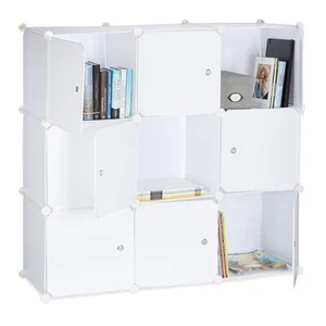 Estanteria modular armario de plástico estante decorativo 9 compartimentos - Imagen 1 de 24