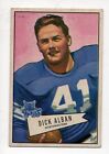 1952 Bowman Small Football Card #100 Dick Alban-Washington Redskins Ex Card
