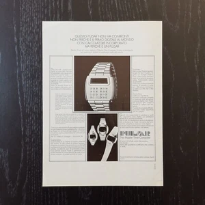 1974 #2 Pulsar Uhr - Original AD Werbung Vintage Advertising - Bild 1 von 1