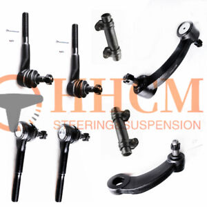 8PC Tie Rod Ends Adjusting Sleeve Pitman Idler Arm SET For G10 20 30 G1500 2500 