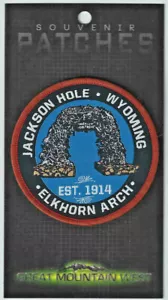Elkhorn Arch Jackson Hole Souvenir Ski Patch - Picture 1 of 1