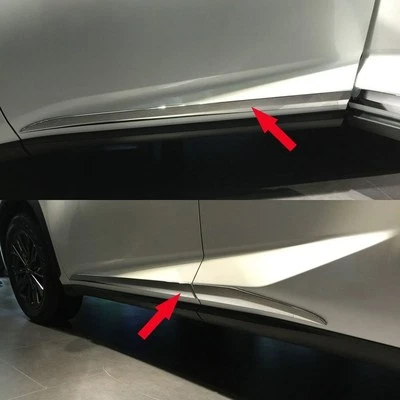 Se adapta a Lexus NX300h NX300 NX200t carrocería cromada puerta lateral moldura cubierta moldura 4 piezas Foto 1 de 4