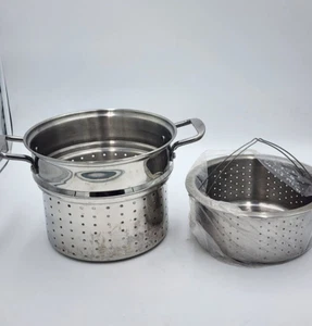 Stainless steel Colander Pasta and or Rice Strainer Pot Inserts. - Picture 1 of 10