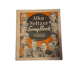 DE COLECCIÓN 1937 ALKA-SELTZER LIBRO DE CANCIONES FOLLETO PUBLICITARIO MÚSICA POPULAR Miles Lab - Imagen 1 de 9