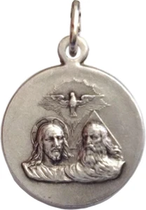 Die Heilige Dreifaltigkeit Medaille - Die Schutzpatron Medaillen - Made in Italy - Bild 1 von 12