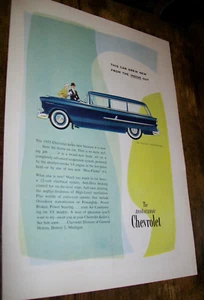 Pubblicità auto Chevy 210 Handyman 2 porte station wagon dimensioni medie Mag 1955 - Foto 1 di 1
