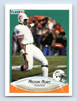 1990 Fleer Reggie Roby Miami Dolphins #246 - Image 1 of 2