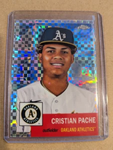 2022 Topps Chrome Platinum Anniversary X-Fractors #485 Cristian Pache - NM - Picture 1 of 1