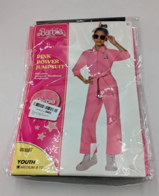 芭比电影 - 粉色强力连身裤 | 青少年中号 (6-10) — 第 1/2 张图片