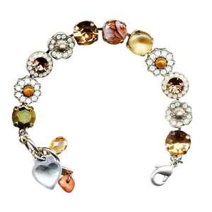 Mariana Bracelet Adorable Drk Amber, Citrine, Sand Opal, Aurum, White Opal, &... - Picture 1 of 3