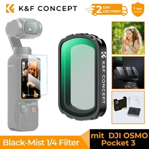 K&F Concept Magnetic Black Diffusion 1/4 Filter for DJI Osmo Pocket3 Mist Effect - Picture 1 of 10