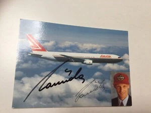 Autogrammkarte Niki Lauda Orginal Unterschrieben - Bild 1 von 1