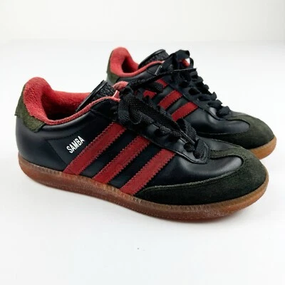 Adidas Samba OG RARO Y2K Juvenil Talla 4.5 Negro Rojo 2008 Suela de Goma Zapatos 677757 Foto 1 de 4