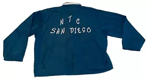 Vintage NTC San Diego Windbreaker Jacket Size Large Softball Logo - Picture 1 of 5