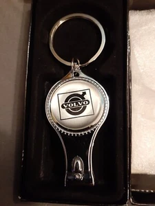 NEW Volvo Car Toe Nail Clippers and Bottle Opener Keychain Automobile USA SHIP - Picture 1 of 4