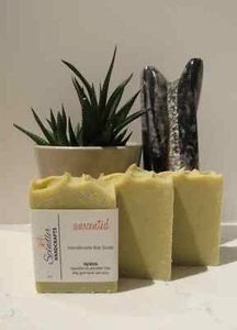 UNSCENTED - Gentle Moisturizing Handmade - Homemade Bar Soap, wt.  4oz - Picture 1 of 4