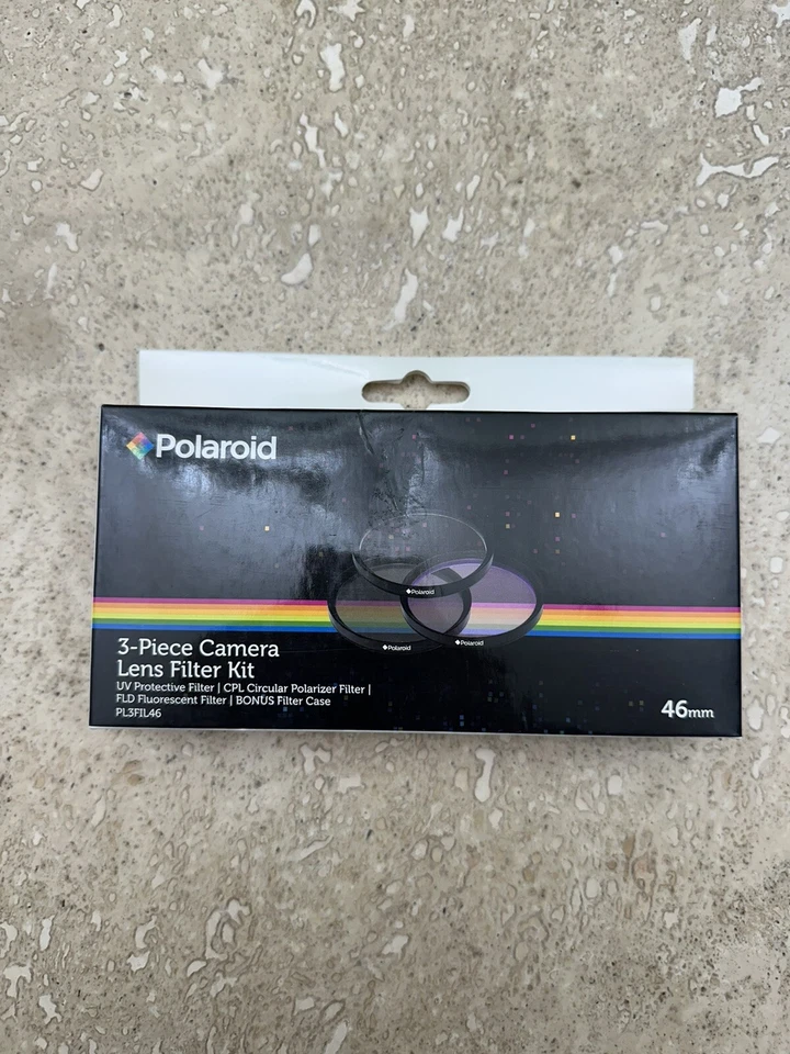Polaroid 3 Piece Close Up Camera Lens Filter Kit 46mm Diopter PL3FIL46 - Image 1 of 4